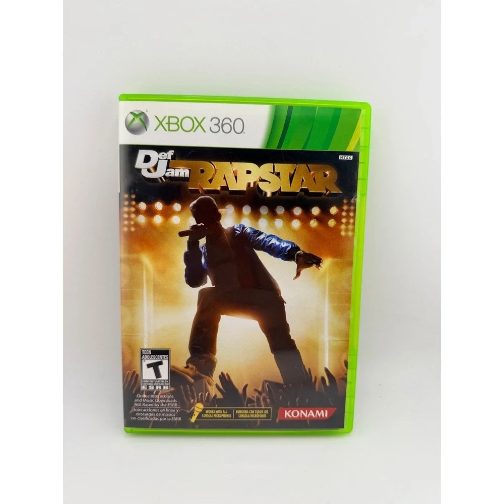 Def Jam Rapstar Xbox 360 Konami 2010 Hip Hop Music‎ Rhythm Game Complete CIB